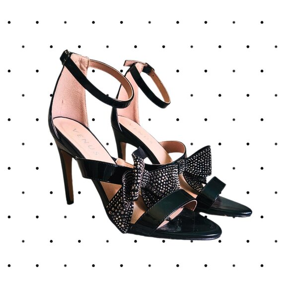 Venus strappy bow heels SIZE 7.5 - Picture 5 of 6